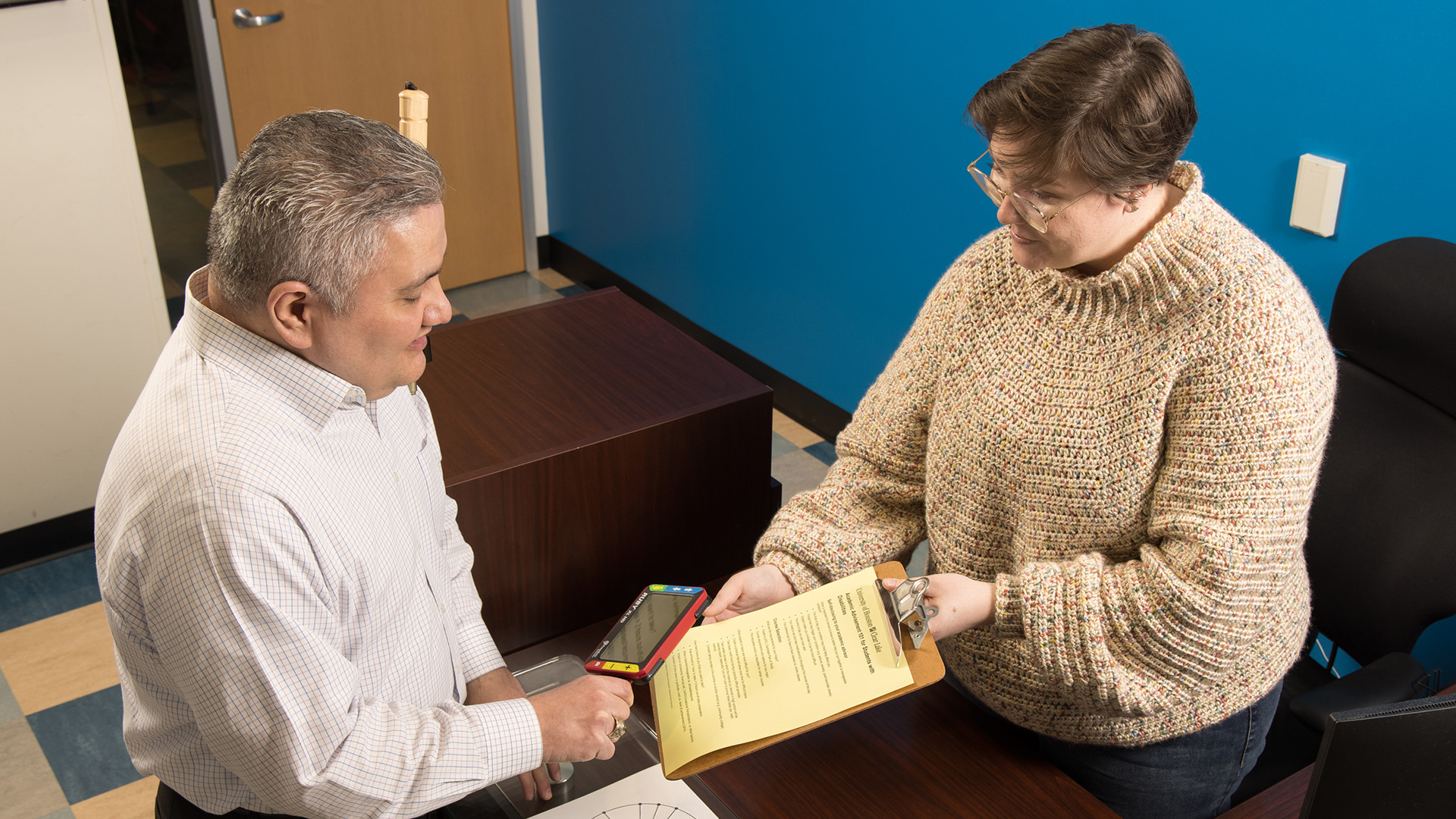 UHCL Accessibility Support Center staff