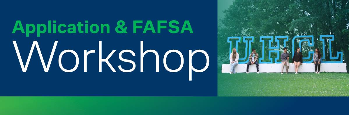 Application & FAFSA Workshop banner image of campus