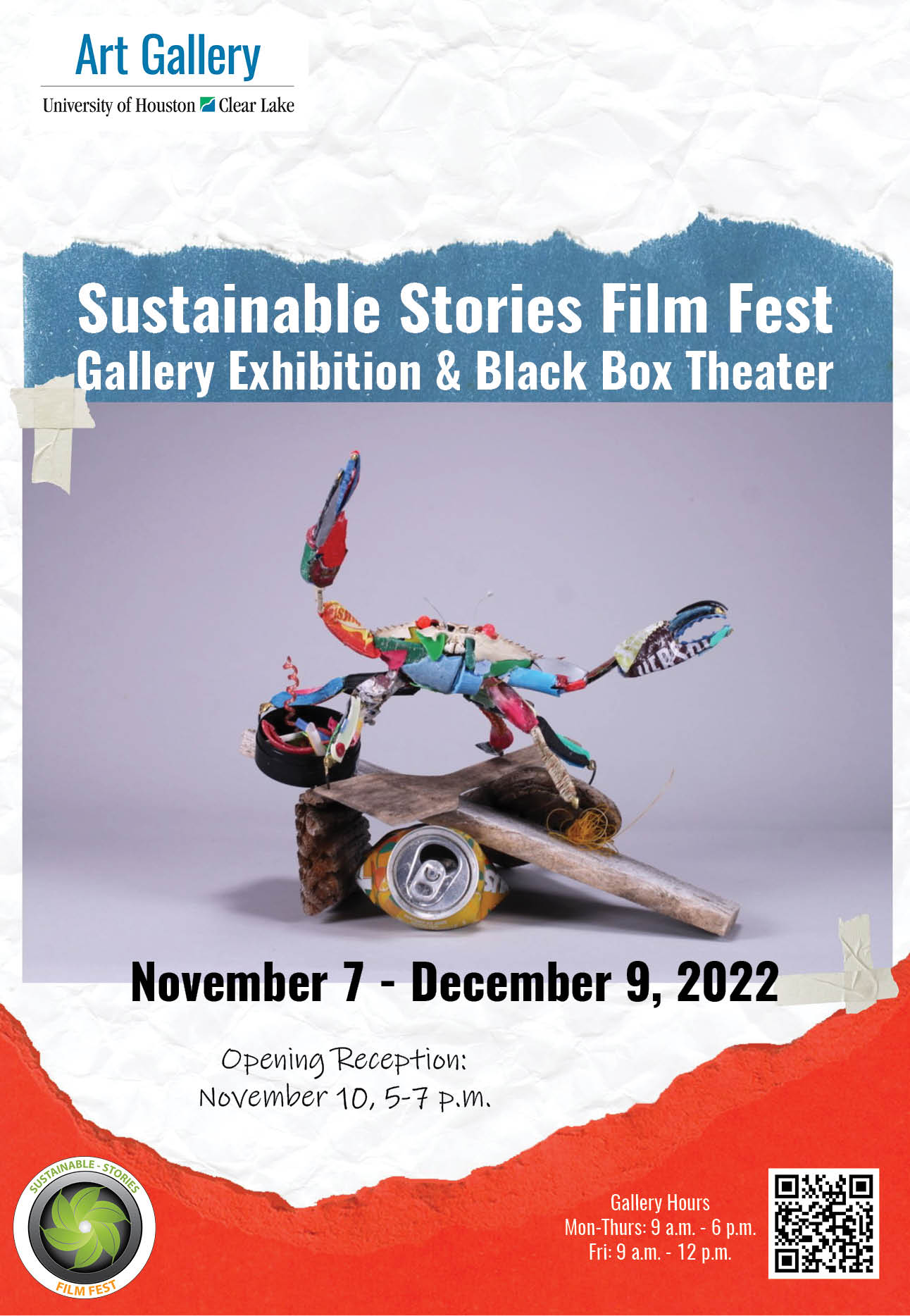 Sustainable Stories Film Fest Gallery Exhibition & Black Box Theater