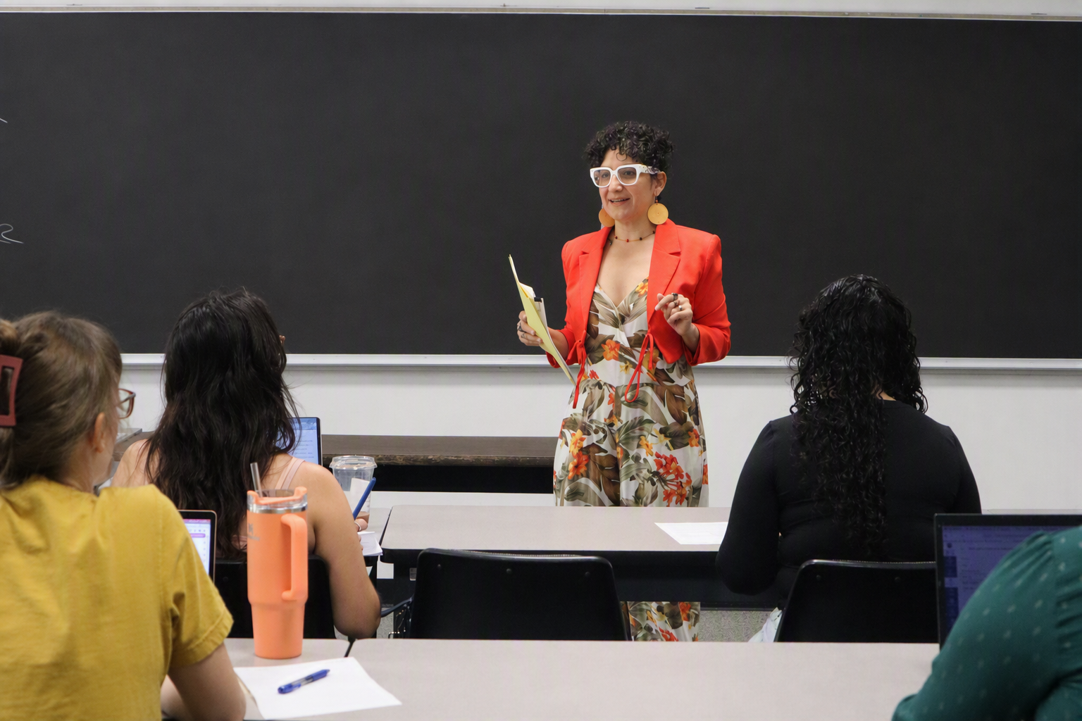 Dr. Giazu teaching class