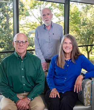 Photo of John Gorman, Rob Barbier, and Karen Barbier