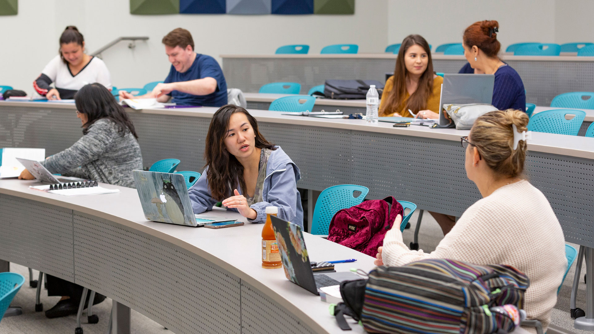 Students in a classroom