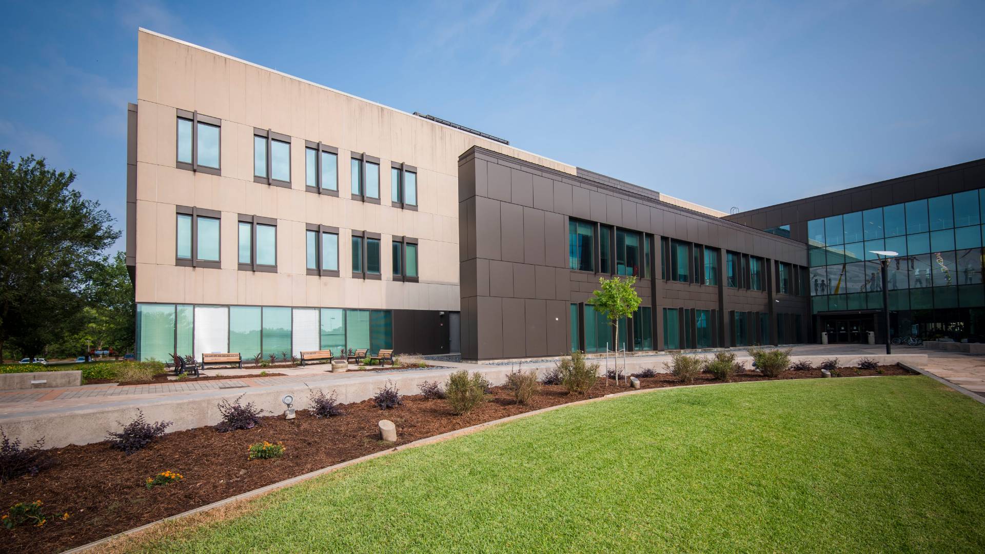 Front of the Student Services and Classroom Building