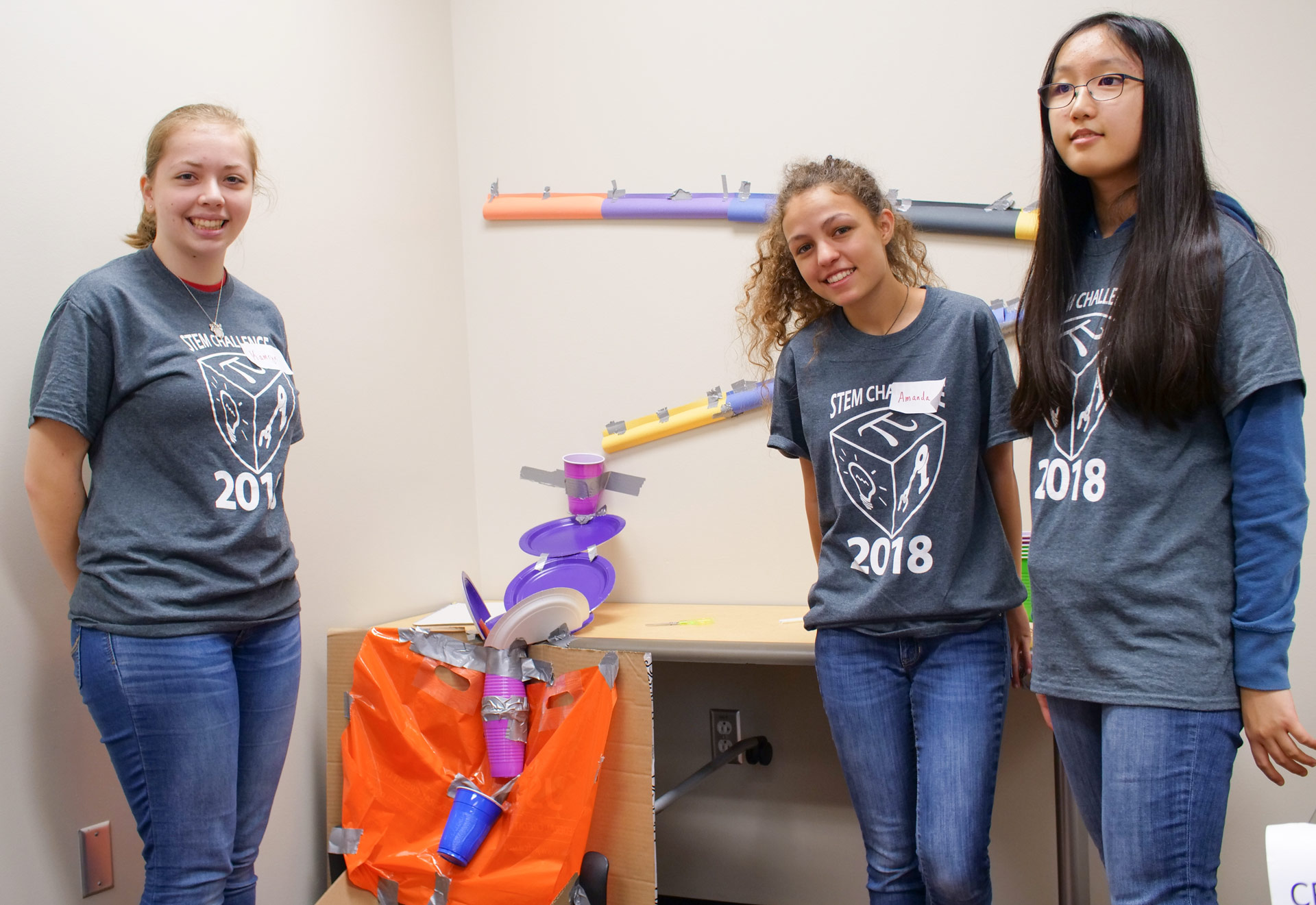 Photo of Kamryn Smith, Amanda Pastrano and Kana Iwahara from Clear Brook High School