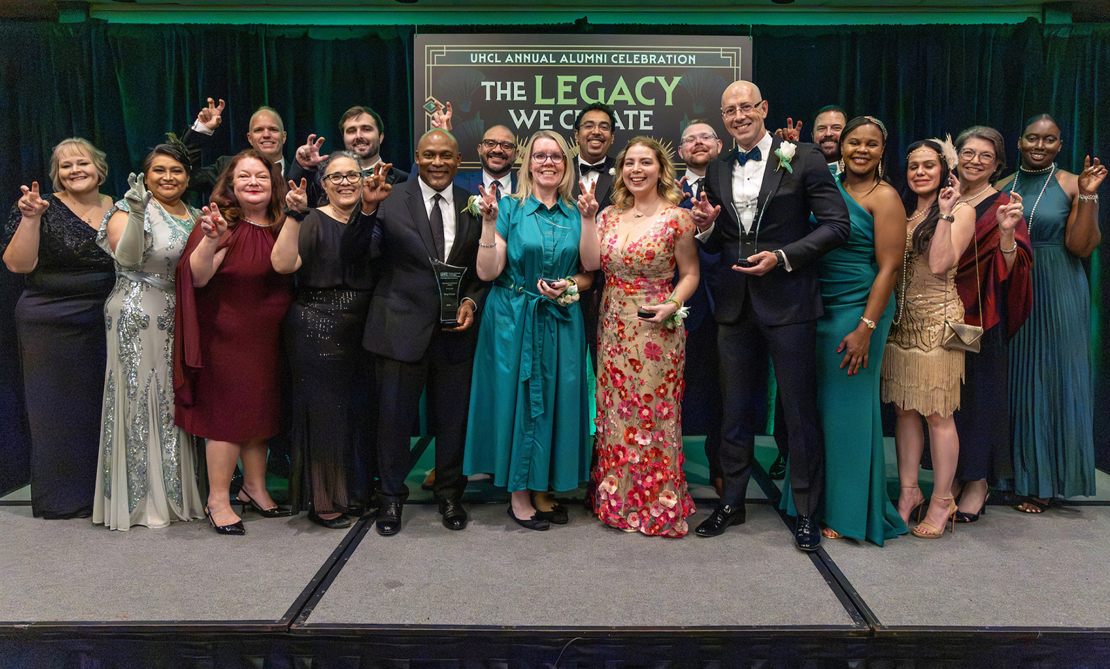 UHCL 2026 Alumni Celebration Honorees Board group photo