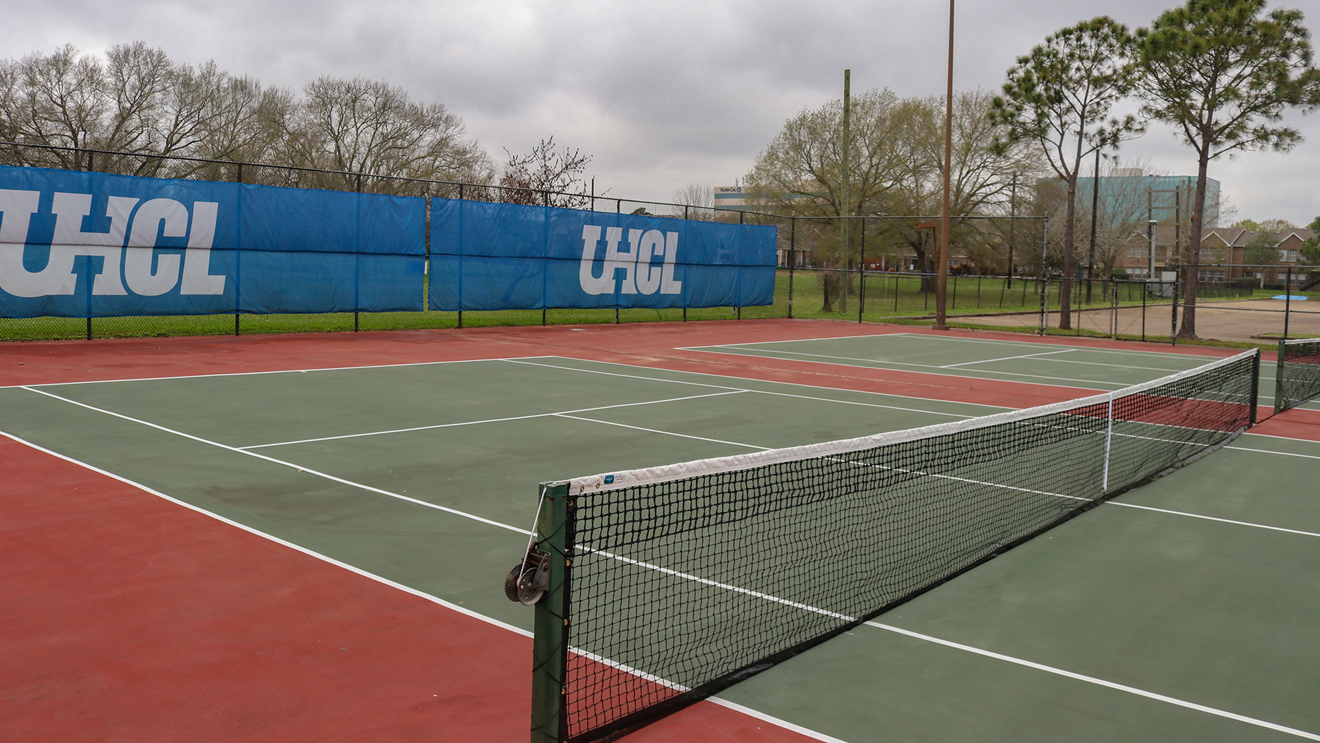Outdoor tennis courts at the Delta Field Complex
