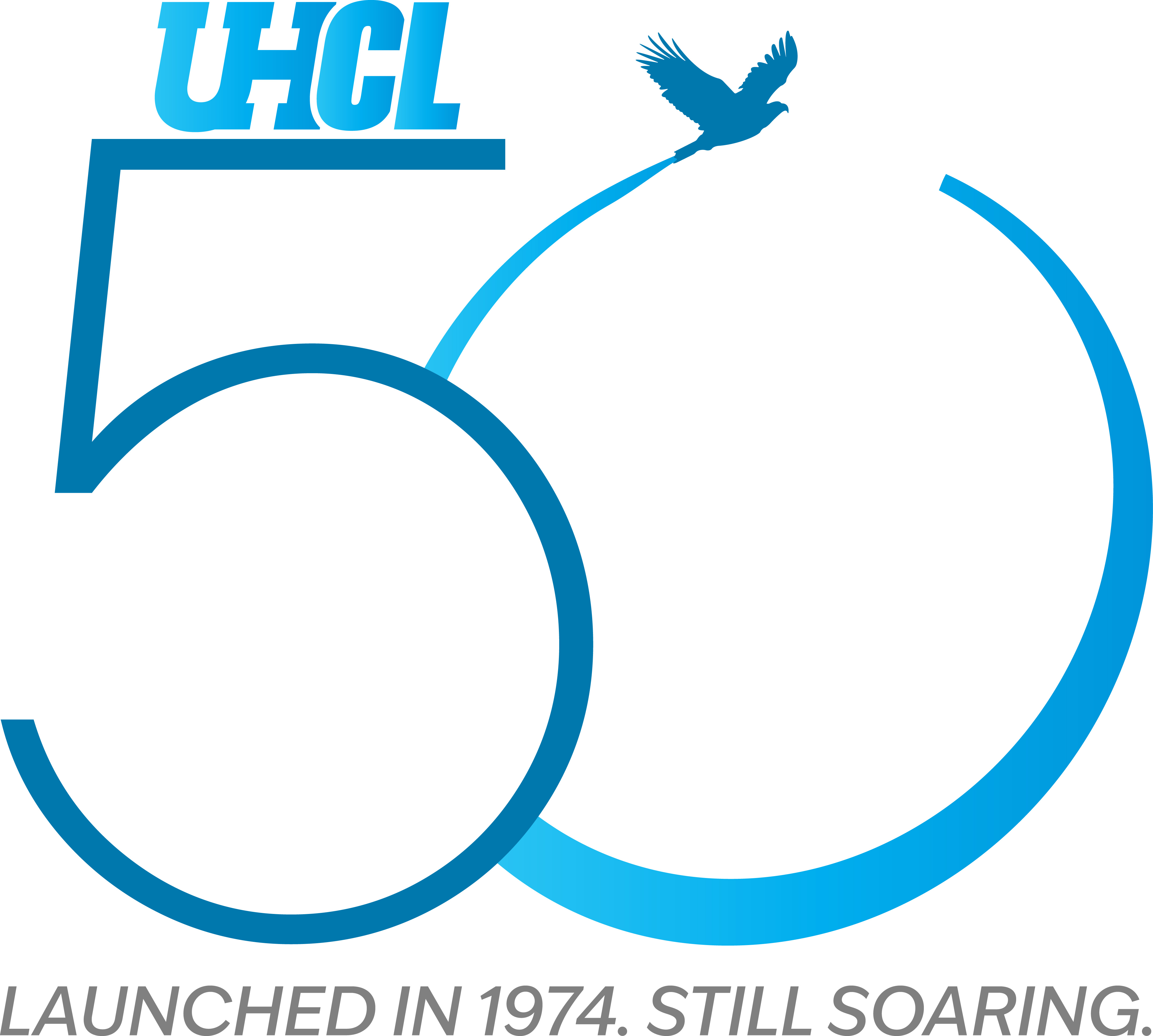 UHCL 50th Primary With Slogan Logo