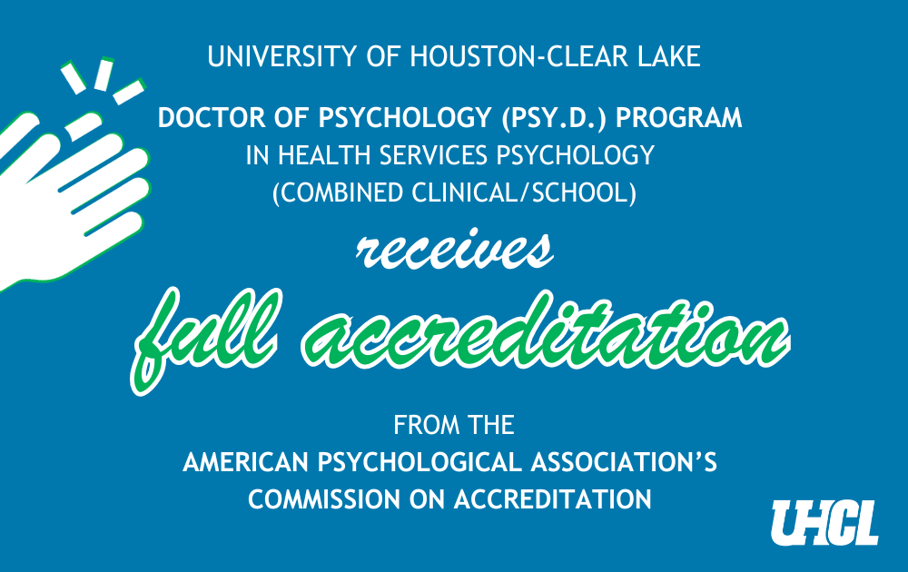 Graphic announcing full accreditation
