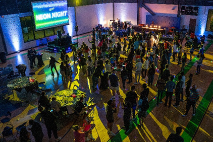 View of the Neon Night event at UHCL