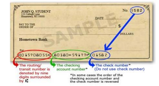 Where to Find Check information